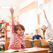 Goody's school fundraisers, child raising hand