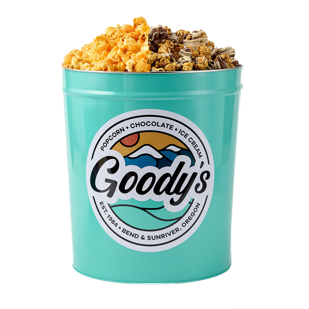 2-Flavor Popcorn Tin I Goody's Gourmet Popcorn