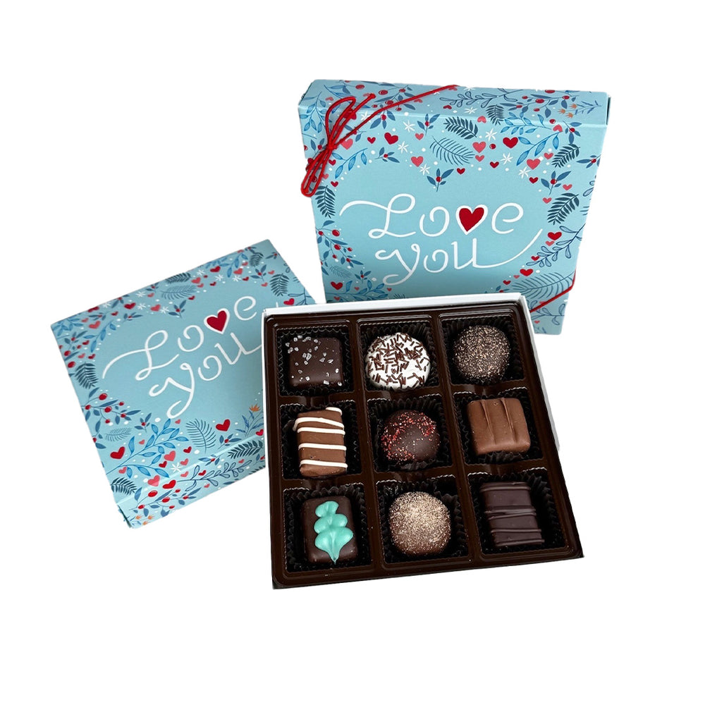 "I Love You" Valentine's Assorted Chocolates 9 Piece