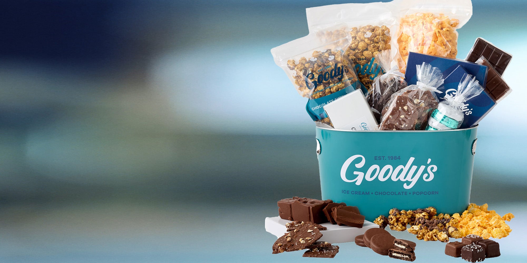 goody's gift sets, popcorn and chocolate gift sets 