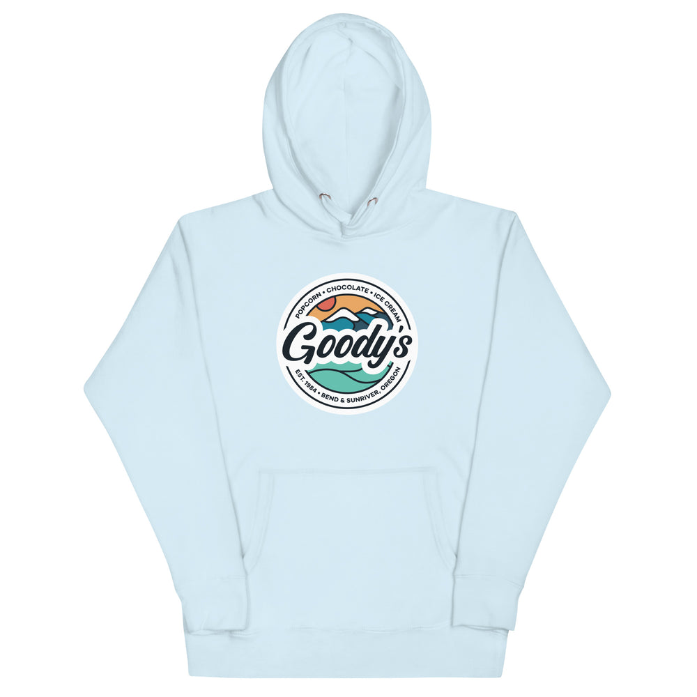 Unisex Light Colored Badge Hoodie