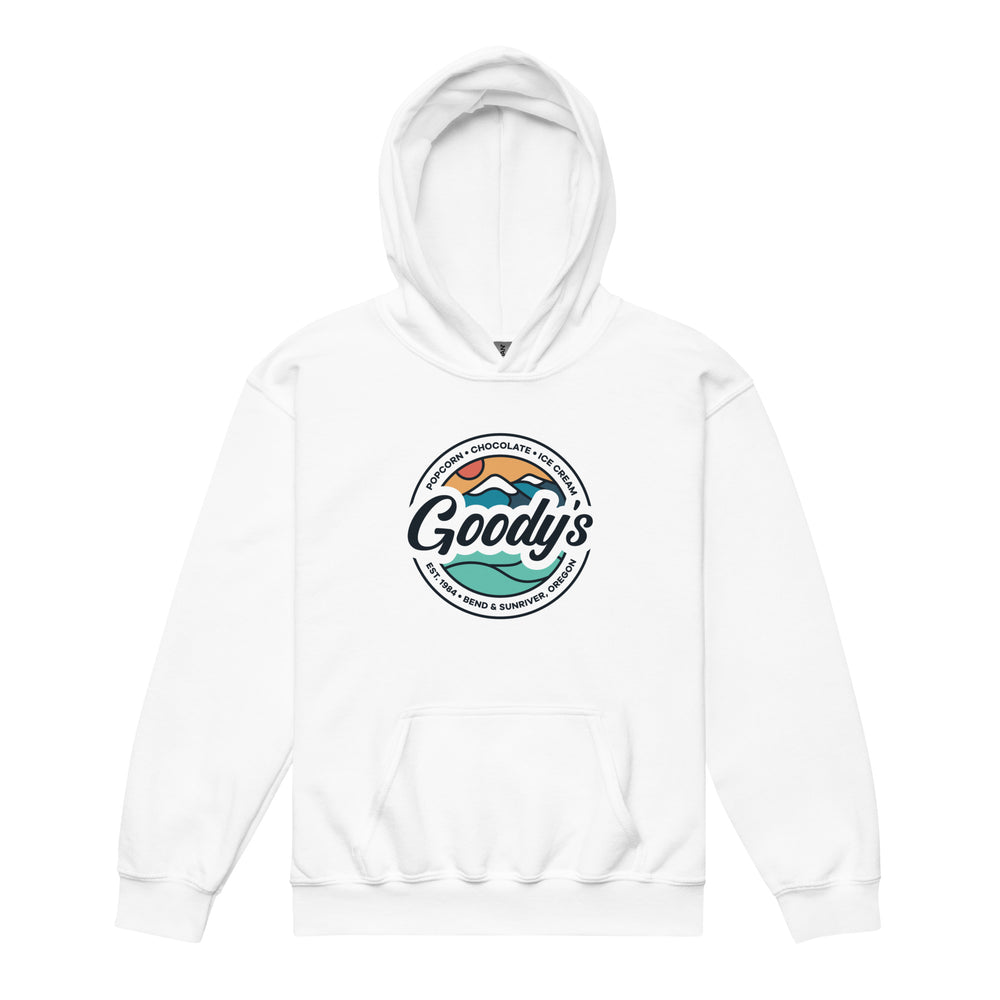 Youth Heavy Blend Badge Hoodie