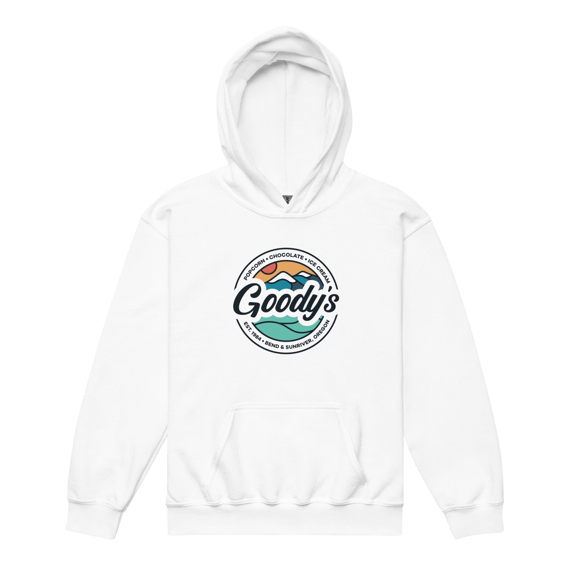 Youth Heavy Blend Badge Hoodie